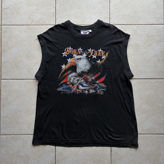 90’s Born To Be Free Chopper Tank Top XL