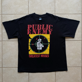 1992 Public Enemy Greatest Misses Tee XL