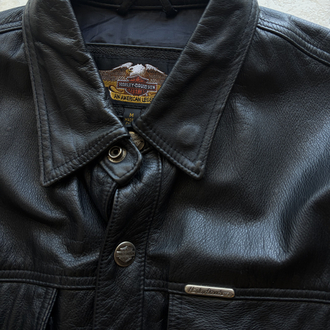 Harley Davidson Leather Shirt M-L