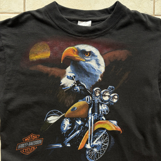Vintage Harley Davidson Boot Tee XS