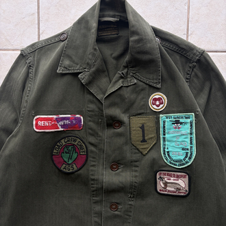 1959 Dutch Army Patch Shirt S-M