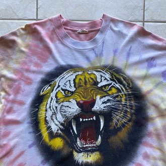 90’s Tie Dye Tiger Tee XL