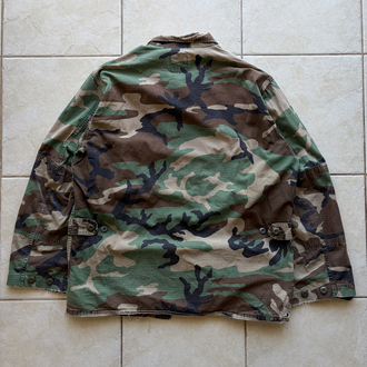 80’s US Army Woodland Camo BDU Shirt L-XL