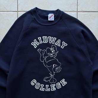 80’s Midway College Raglan Sweat S-M