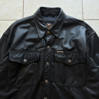 Harley Davidson Leather Shirt M-L
