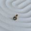 Tragus mavi zirkon taşlı cerrahi çeliktir.