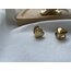 Double heart küpe  (her iki tarafı da klipsli kalp detaylıdır.)