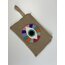 Punch nakışlı Jüt clutch