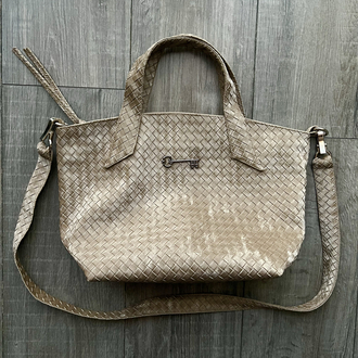 Süet Biscuit Hasır City Bag