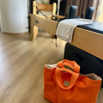 Turuncu Kanvas Shopping Çanta
