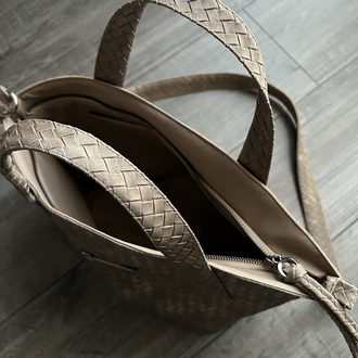 Süet Biscuit Hasır City Bag