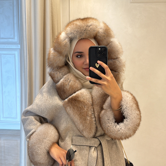Andrea Fox Fur Caban 