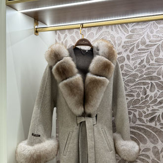 Andrea Fox Fur Caban 