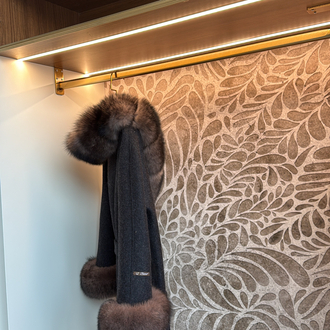 Andrea Fox Fur Caban Noir 