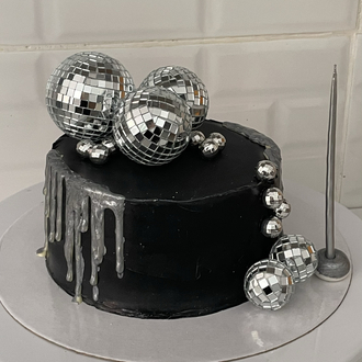 Black Disco Cake