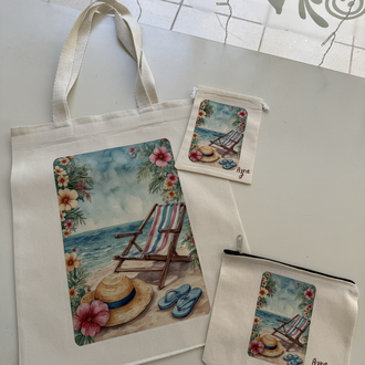 Baskılı çanta 3’lü set