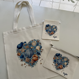 Baskılı çanta 3’lü set