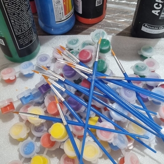 12 boya kabi 2 firça set
