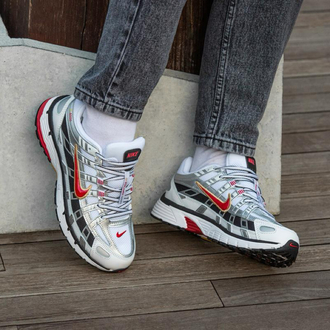 Nike P-6000 White Gold Red