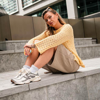 New Balance 9060 ASOS Exclusive Beige Brown Leopard Print
