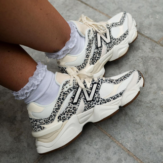 New Balance 9060 ASOS Exclusive Beige Brown Leopard Print