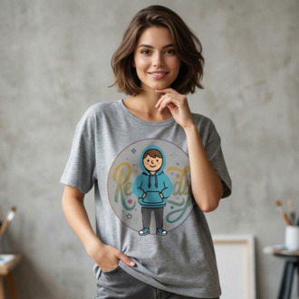 Cute Hoodie Boy Vector Character - Casual "Ready Man" Design SVG, EPS, PNG, DXF - Digital