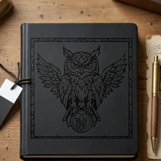 Majestic Geometric Owl Vector - Detailed Wisdom Owl Design for T-Shirts, Mugs, and Prints