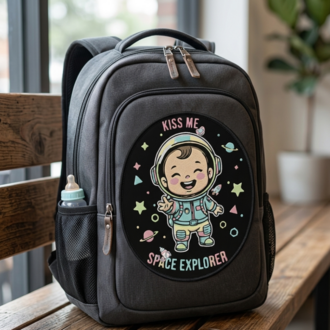 Cute Astronaut Baby Vector Design - Space Explorer SVG, EPS, PNG, DXF - Digital Download