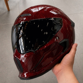 Ruroc Atlas 4.0 Ruby Carbon
