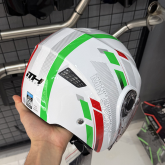 Mh Sports Yarım Kask Ece/Dot Sertifkalı