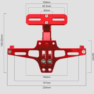 KISA PLAKALIK ÜNİVERSAL CNC ALİMİNYUM GÜMÜŞ