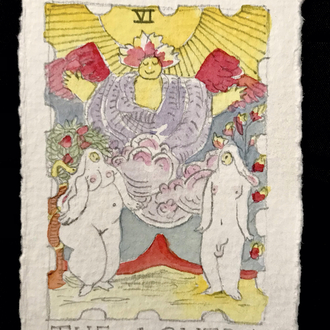 Tarat cards (the lovers)