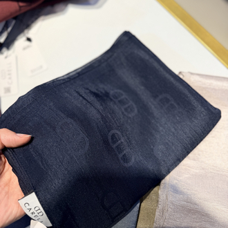 Carell | Etiketli Monogram Desen Liora Pamuk Şal laci 