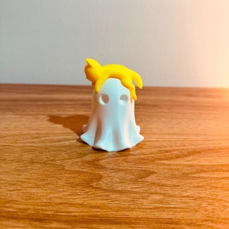 3D Kedili Hayalet Sarı