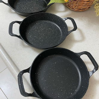4 boy Döküm sahan seti 