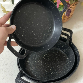 4 boy Döküm sahan seti 