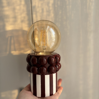 Bonbon Lumi Abajur (Bordo)