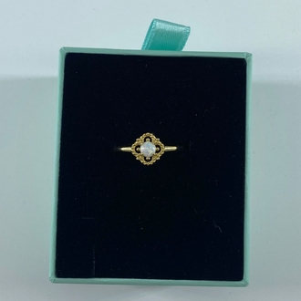 Gold Opal Taşlı Yüzük | 925 Ayar Gümüş
