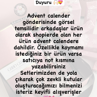 15 PARÇA ADVENT CALENDAR