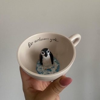 Nihilist Penguenli Fincan
