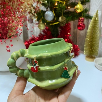 Yılbaşı Charm Detay Büyük Kupa