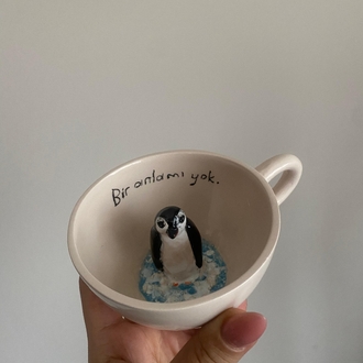Nihilist Penguenli Fincan