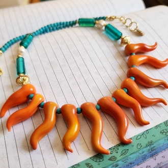 Kıvrımlar Murano Kolye 