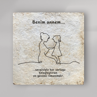 Anneler Günü Özel Miselyum Panel (15x15 cm)