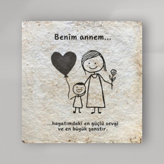 Anneler Günü Özel Miselyum Panel (15x15 cm)