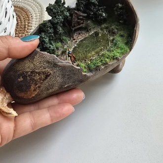 kabak içinde göllü diorama