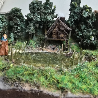 kabak içinde göllü diorama