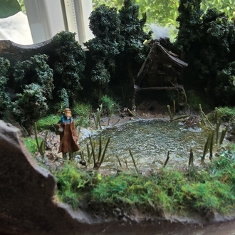 kabak içinde göllü diorama
