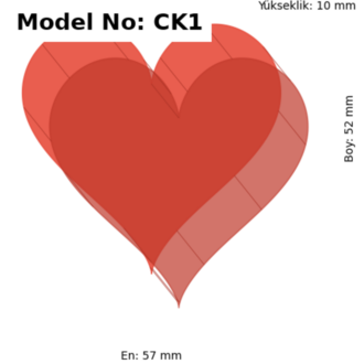 CK1 Kalp Çanta Kalıbı