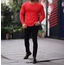 slim fit tişört kırmızı renk